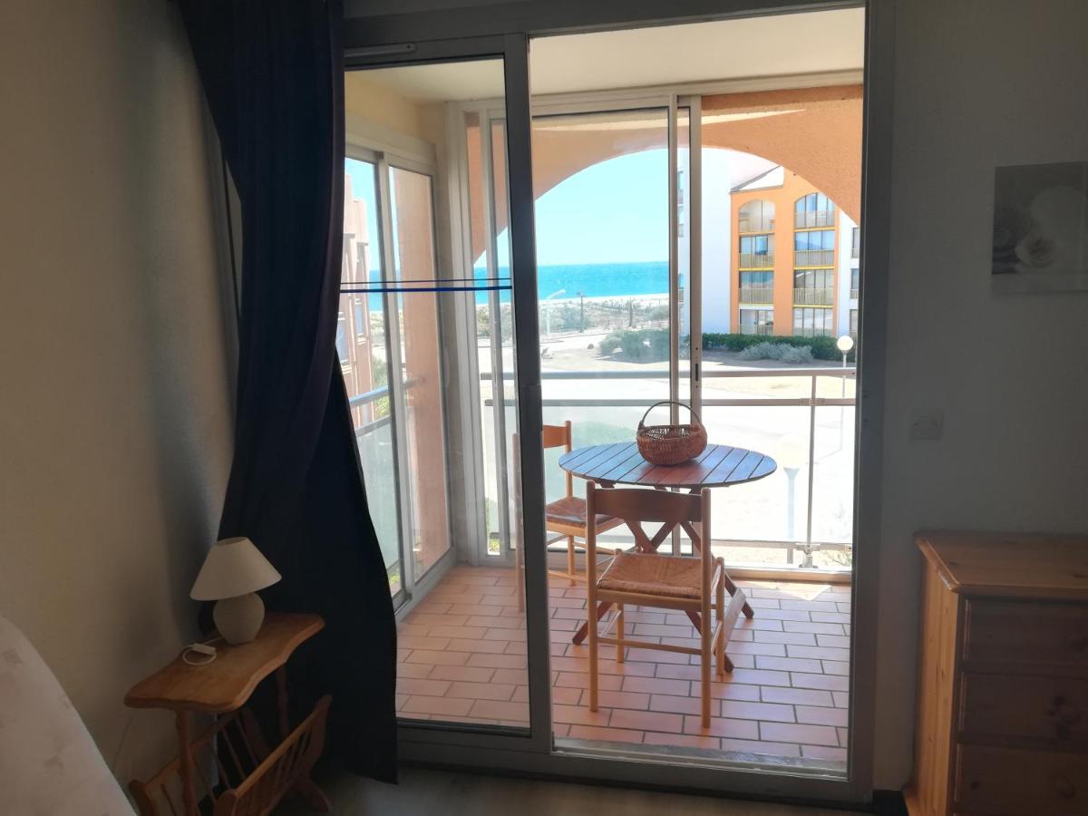 Cap De Mer - Vue Sur Mer - Une Chambre - Une Terrasse - Acces Direct Plage - Commerces A Proximites Le Barcarès Kültér fotó