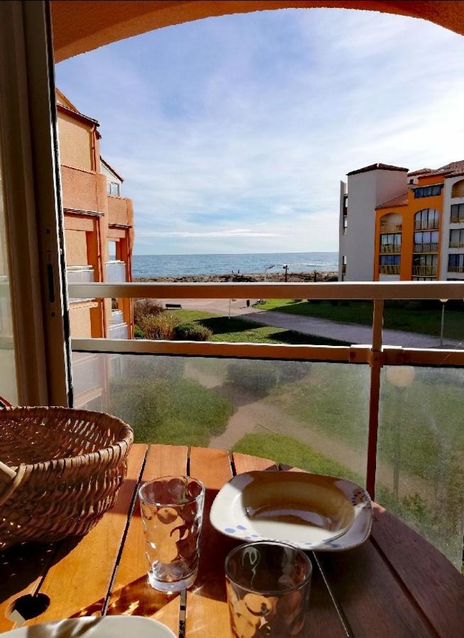 Cap De Mer - Vue Sur Mer - Une Chambre - Une Terrasse - Acces Direct Plage - Commerces A Proximites Le Barcarès Kültér fotó