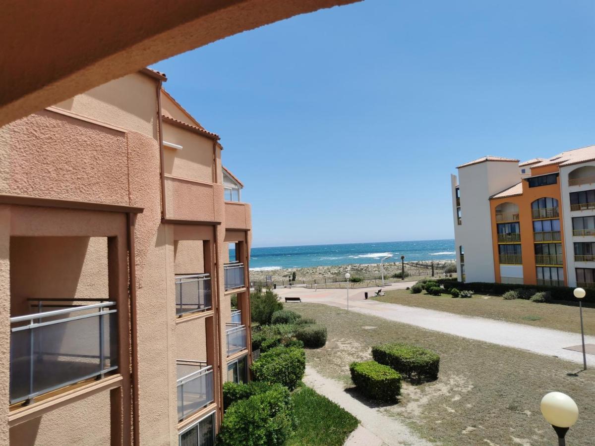 Cap De Mer - Vue Sur Mer - Une Chambre - Une Terrasse - Acces Direct Plage - Commerces A Proximites Le Barcarès Kültér fotó